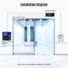 adc7b7af8de83e04 2.4 Inch Attendance Machine Fingerprint/Password/ID Card Recognition Time Clock Employee Checking-in Recorder Multi-language