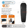 Light Tour R value 7.5 Camping Inflatable Mattress Outdoor Portable Sleeping Pad Ultralight Hiking Single People Mat R4.2