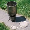 add19dbcf4db56f6 Dawn Deer Titan-Backpacking-Herdsystem, Tasse/tragbarer Alkoholkocher/faltbarer Göffel -750 ml Camping-Kombi (Titan-Kombi-Set)