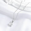 Smyoue D Color 0.5-5CT Moissanite Diamond Necklace for Women Round Pendant Birthday Gift S Sterling Sier Wedding Jewelry