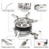 Widesea Camping Tourist Burner 8800W Gas Stove Cookware Portable Furnace Picnic Barbecue Tourism Supplies Outdoor Recreation
