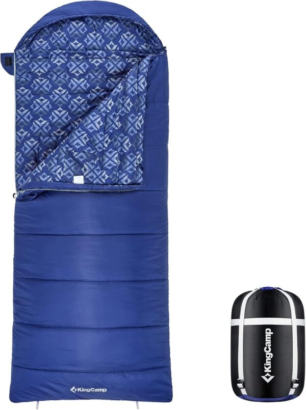 ae22abe118575d16 KingCamp Sleeping Bag 3 Season- Lightweight Waterproof Camping Sleeping Bag Indoor & Outdoor Use for Adults Kids for Hiking Backpacking and Camping with Compression Sack