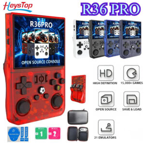 ae40072aa397f24d NEW R36PRO Retro Handheld Game Console ux System 3.5 Inch IPS Screen Portable Pocket Video Player 64GB Games