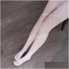 ae4bb94d7c3b2550 Socks Hosiery Women Thin Summer Jk Cross Y2K Spring For Girls Japanese Style Mesh Tights Irregar Line Pantyhose Stockings Female Drop Otkit