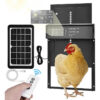 Auto Coop Automatic Solar Powered USB Charging Chicken Door 4 Modes with Timer & Light Senso