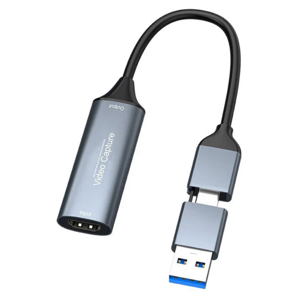 2.0 Video Capture Card HDMI-compatible to USB Type-c Game Grabber Record for Switch Xbox PS4/5 Live Broadcast