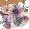 ae7ac967c42f43c9 YYHUAWU Artificial Flowers Combo Set Fake Flower Leaf Box with Stems for DIY Wedding Bouquets Centerpieces Arrangements Baby Shower Party Home Decorations