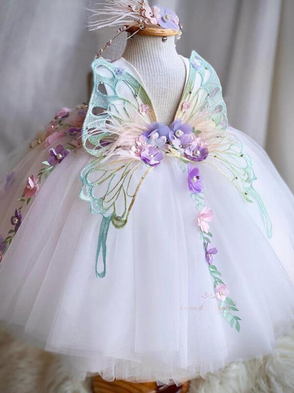 ae81584ed2061ddd 2024 New Children‘s Princess Evening Gown Sleeveless Appliques Design Wedding Birthday Baptism Eid Party Girls Dresses A3647