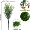 ae94188845f0cc94 Artificial Plants Flowers Grass Shrubs 8 Pack No Fade Faux Plastic Flowers Outdoor for Farmhouse Garden Porch Patio Indoor Wedding Decoration Greenery Fake Plants uv Resistant