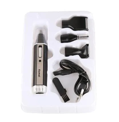aea9926a983528e3 4 in 1 Rechargeable Men Electric Nose Ear Hair Trimmer Women trimming sideburns eyebrows Beard hair clipper cut Shaver
