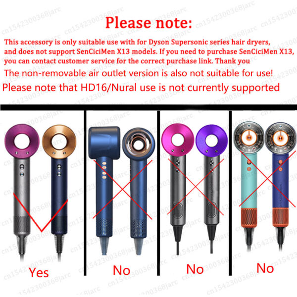 aeac6ae9adfd1819 Straight Attachment For Dyson Supersonic HD08 HD15 Dryer Accessories Hair Styg Plate Clamp Straighten Tool Nozzle