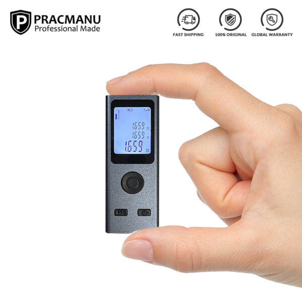 Pracmanu Smart Intelligent 30m Digital Laser Rangefinder Usb Charging Rechargeable Handheld Distance Meters
