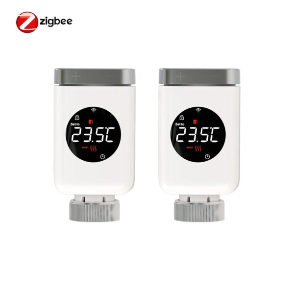 aec8beaebf223077 MOES Tuya Smart Wifi/ZigBee Thermostatic Radiator Valve TRV Programmable App Remote Temperature Controller with Alexa GoogleHome