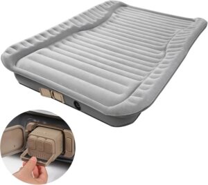aed0dd40414ce31a AKUDY Selbstaufblasendes Auto Luftmatratze mit Integriertem Elektropump| Mit 2 Kopfkissen | Auto Luftmatratze Geeignet für SUV, Camping Zel