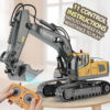 aedba2401e1e9bf1 RC Excavator Dumper Car 2.4G Remote Control Engineering Vehicle Crawler Truck Bulldozer Toys for Boys Kids Christmas Gifts