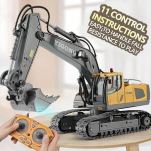aedba2401e1e9bf1 RC Excavator Dumper Car 2.4G Remote Control Engineering Vehicle Crawler Truck Bulldozer Toys for Boys Kids Christmas Gifts