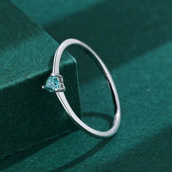 aee9a54614a56264 Paraiba NEW Fashion Sapphire Couples Ring For Women Heart-Shaped Genuine Sterling Sier Diamond Valentine Day Gift Jewelry