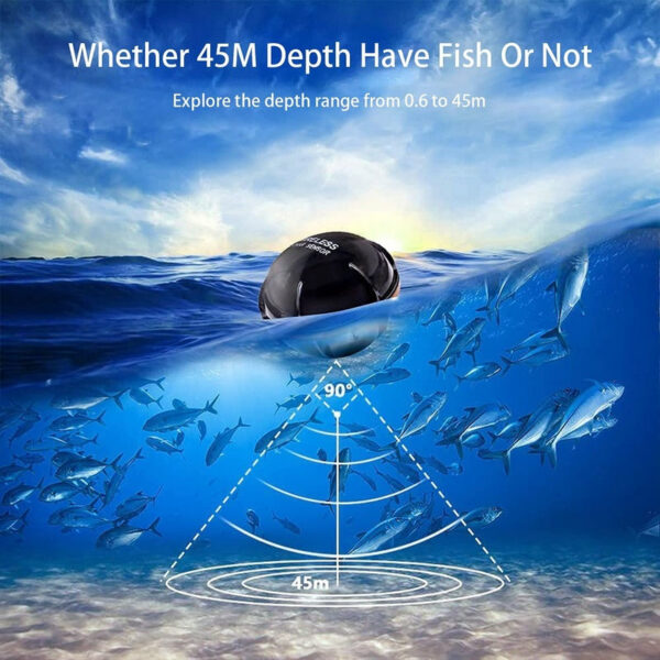 Wireless Sonar Alert Underwater Echo Sounder Fishing Detector Portable Fish Finder