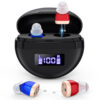 aid Seniors, rechargeable in-ear aids, sound controller for adults hearing loss, Hearing Aid with Charging Case