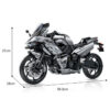af058bf2d371c656 New 1:5 Building Blocks Motorbike Road Racing Vehicle MOC Bricks Toys Christmas Gifts for Kids Boys Children Adult 2156pcs