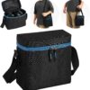 1 LB Propane Tank Storage Bag with Padding, Mini Propane Cylinder Carry Case to Hold 4 Pcs Small Gas Tank, Portable 16 OZ Gas Cylinder Holder with Strap, Bag Only