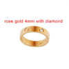af2c5a96f2eef9c2 Mens Womens Love Ring man 4mm 5mm 6mm Wedding High quality s size 5-11 Diamond rose sier Engagement with box Crtir Designer gold Band Rings for Woman
