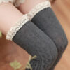 5 Colors Thigh Girls Lace Winter Warm Socks Women Sexy Stocking Medias Pantyhose Stockings Knee High