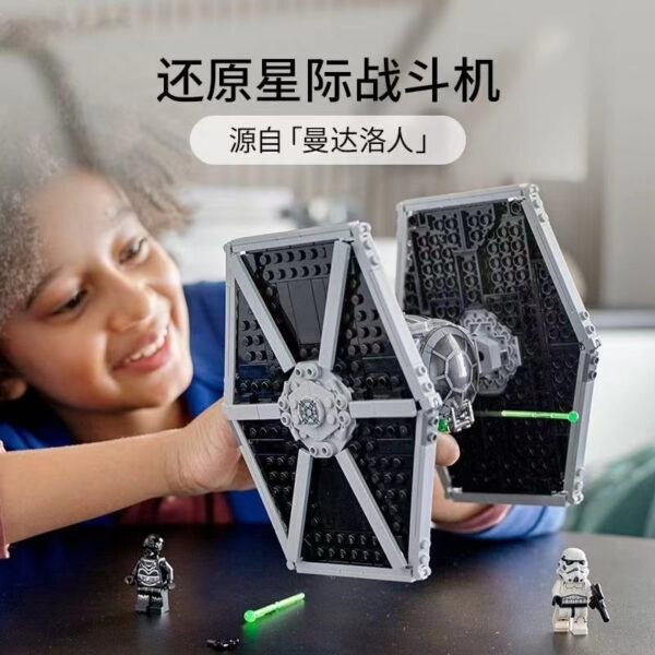 af3ce5ec04548e56 Anime Droid TIE Building Blocks Bricks Space Wars Compatible Fighter Set Toys For Children Birthday Gifts