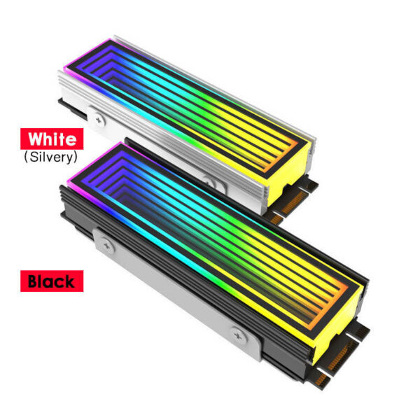 af4351eaaf47a207 Jumpeak 5V ARGB Sync Computer 2280 SSD M2 Radiator PC RGB M.2 Hard Disk Nvme Cooler Heatsink Endless Abyss Effect