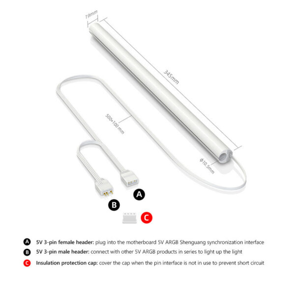 af4a177e3fa5008b 2pcs Liquid Light-emitting Aura Sync Luminous Water Coog Tube Silicone DIY 5V 3PIN ARGB PC Case Decorative