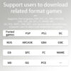 af4c45b9500e7064 ANBERNIC RG34XX Retro Video Handheld Game Console 3.4" IPS Screen 32G ux 64-bit System Support 5G WiFi Bluetooth HD TV Output