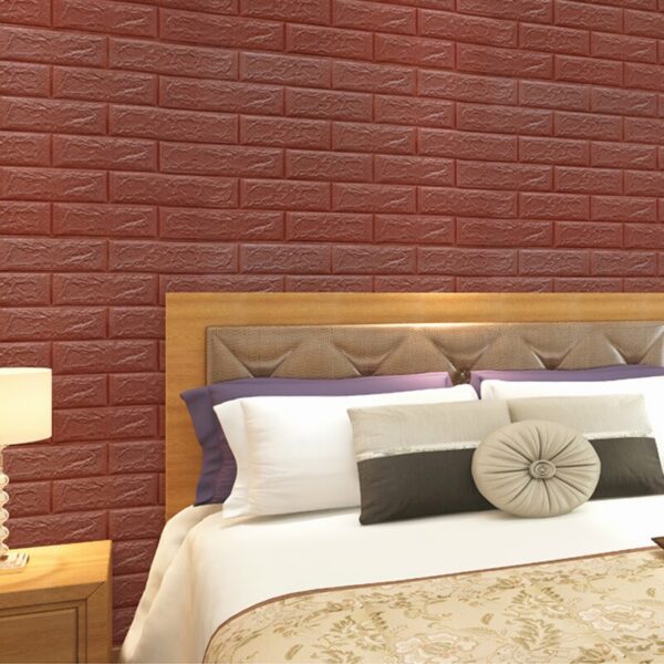 af54db623789be49 3D Three-dimensional Wall Self-adhesive Wallpaper Anti-collision Decorative Stickers 10pc