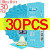 30pcs MingLiu Super Ultra Thin Condoms Intimate Condone Good Sex Products Natural Rubber Latex Penis Sleeve long-lasting For Men