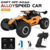 1:16 2.4G Model 2WD High-Speed Off-road RC Car With LED Light Remote Control Climbing Vehicle Outdoor Trucks Car Gifts Kids Toys