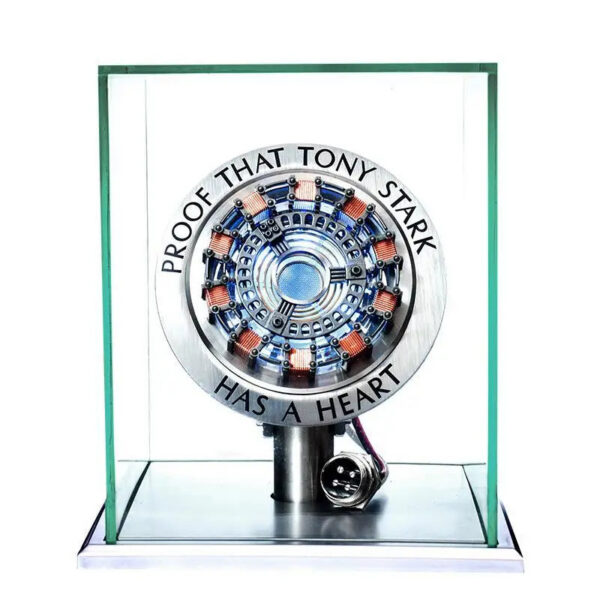 Avenger Iron Man Mk1 Arc Reactor Tony Stark Heart Of Mark Figure Led Light Model Superhero 1:1 Cosplay Toys Chest Lamp Kids Gift