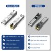 Natalink 10G/2.5/1.25G GBASE-T SFP+ to RJ45 CAT.6a Transceiver Module Auto-Negotiation Ethernet Module SFP+ Copper Cable Adapter