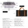af8a07c127248757 304 Stainless Steel Grill Portable Outdoor IGT Table Folding Firewood Barbecue Camping Stove