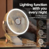 Camping Fan8000mAh Rechargeable Desktop Portable Air Circulator Wireless Ceig Electric With LED Light Clip-on Home Fan