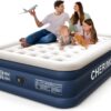 af8dbe9c68c1ed85 Air Mattress, 18" Raised Full Size Self Inflatable Blow Up Mattress with Built in Pump, Thick Comfort Air Bed with Carry Bag for Camping, Guests & Home, 600lb Capacity Colchon Inflable