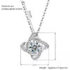 1pcs Steel Color-color Necklace Ladies Cold Wind Four Leaf Clover With Diamonds Brass Pendant Jewelry