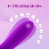 afa18a16d78a74a5 G Spot Vibrator with 10 Vibration Modes Toy, Premium Silicone Dildo Toy Anal Clitoral Nipple Stimulation, Rechargeable & Waterproof Vibrators Adult Sex Toys for Men Women Couples(Purple)