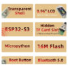 afa2bbfa8e7cf4af LILYGO® T-Dongle-S3 ESP32-S3 Development Board With Screen Dongle 0.96 inch ST7735 LCD Display Support WiFi Bluetooth TF Card