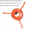 Fuel Can Stabilizer Canister Stand Gas Tank Bracket Stove Standard Bottle Shelf Tripod Folding Canister Stand (Orange)