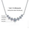 afb19df9b74567d0 Moissanite Necklace For Woman Wedding Fine Jewely With Certificates 925 Sterling Sliver Plated 18k White Gold Necklace