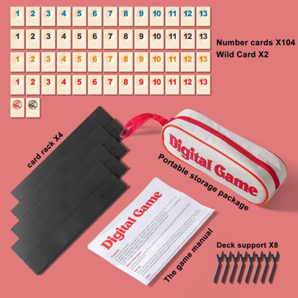 afbd6f43fdb93368 AIUAZA Rummy Cube portable packaging, travel toy gameļ¼suitable for family classic board games, 2-4 person party game