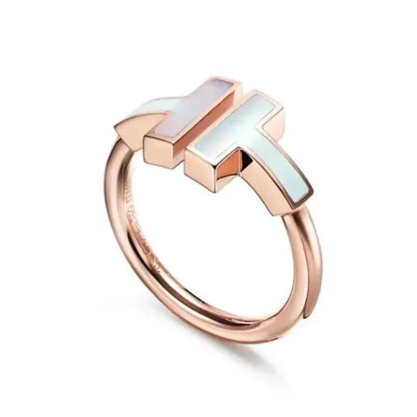 afcf02d5afa02578 Designer plated Women's Men's Wedding Pearl Diamond Titanium sier Ring Rose Gold Anniversary Christmas Gift