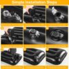 afd67ccd1fea61f9 Car Air Mattress Portable Car Bed Back Seat Camping Bed Inflatable Dog Bed for Car Universal SUV Camping Mattress with Car Air Pump 2 Pillows (Black)