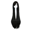 Long Straight Cosplay Wig Purple Black Red Pink Blue Dark Brown 100 Cm Synthetic Hair Wigs