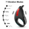 Adjustable Men Vibrating Ring Remote Control Ejaculation Delay Clitoris Stimulation Sex Toy for Couples