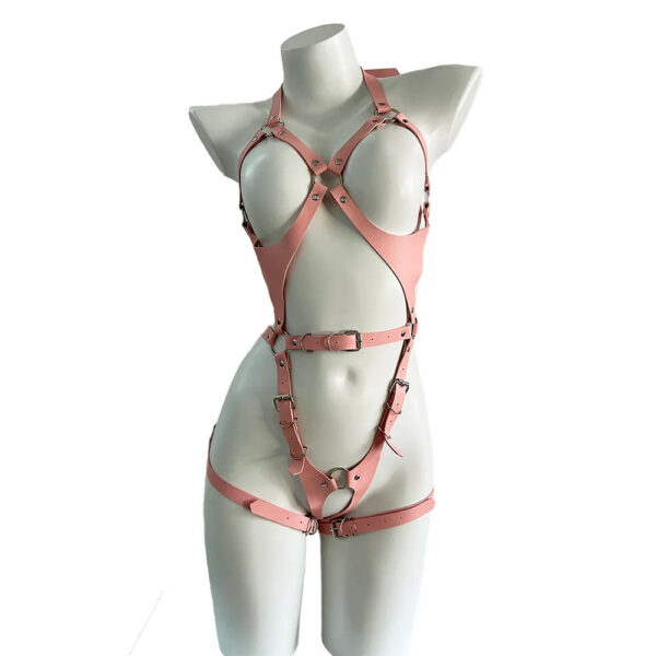 afecbc3dce6e66a6 Sexy Body Harness Belt Set Tights Women Bdsm Leather Lingerie Fetish Clothing Underwear Harness Bondage Sex Toy Accessories
